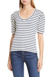 Veronica Beard Fleta Stripe Rib Top   Nordstrom at Nordstrom